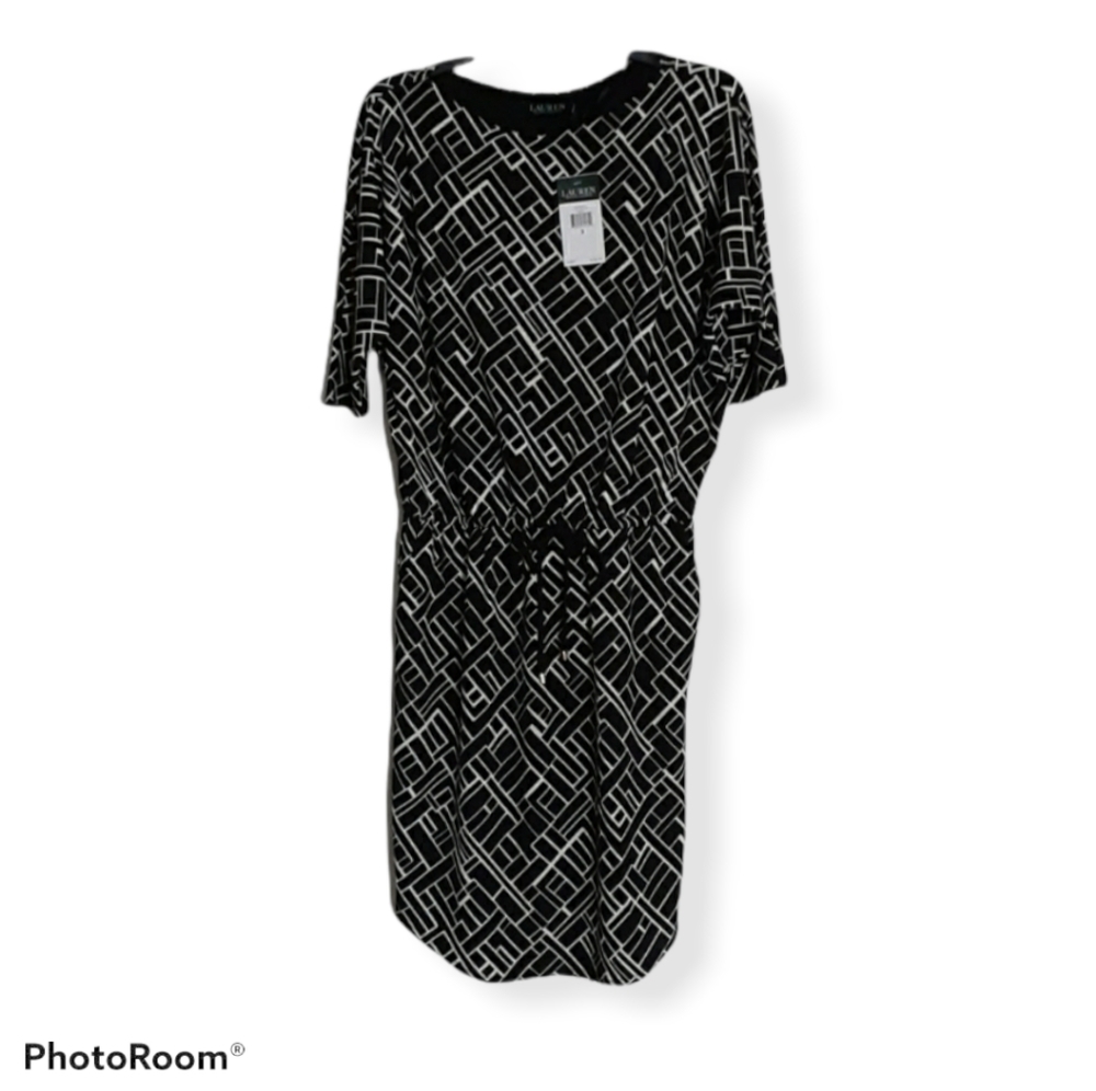 Lauren Ralph Lauren Black And White Dress Size 10